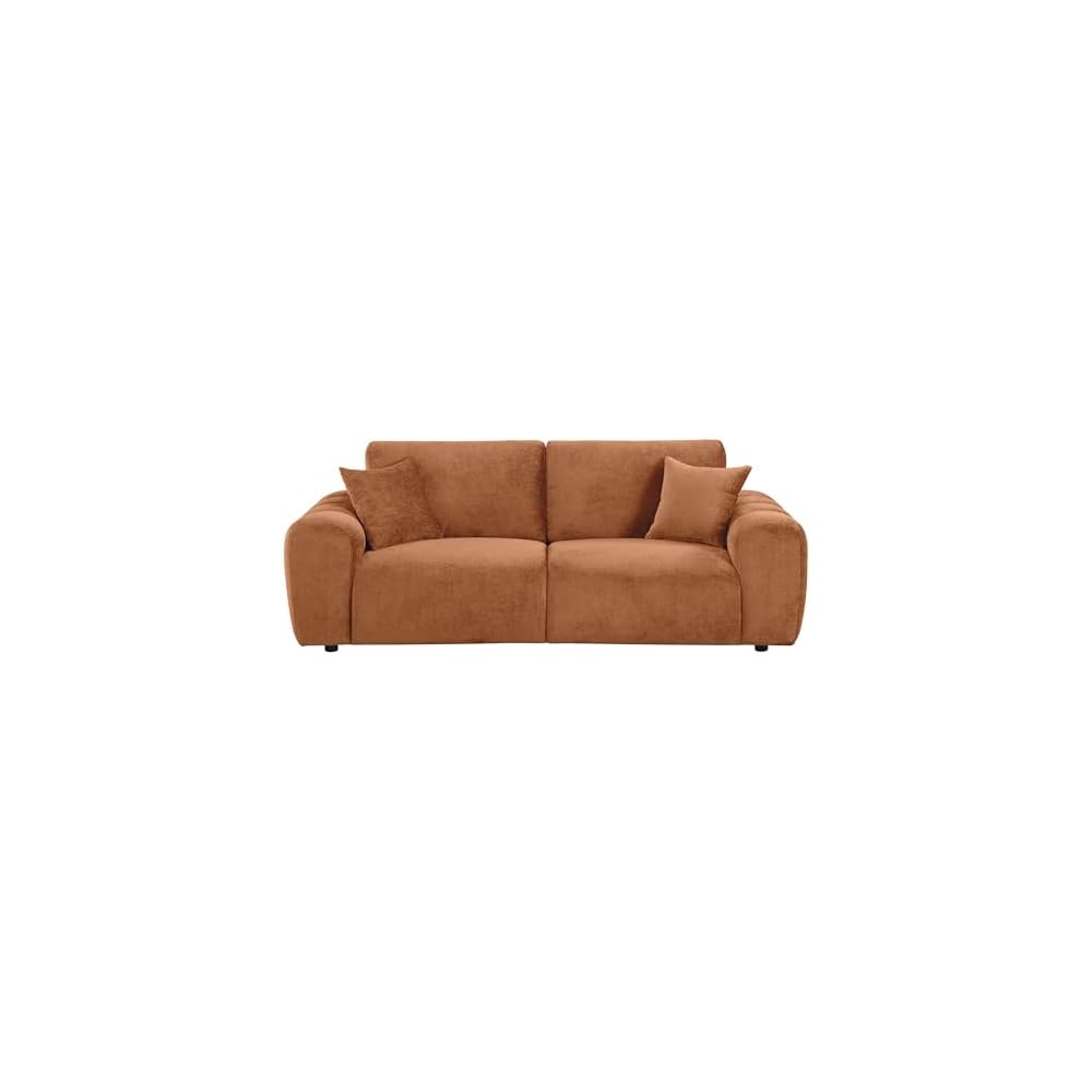 Coaster Burnett Living Room Chenille Sofa, Burnt Orange 504951