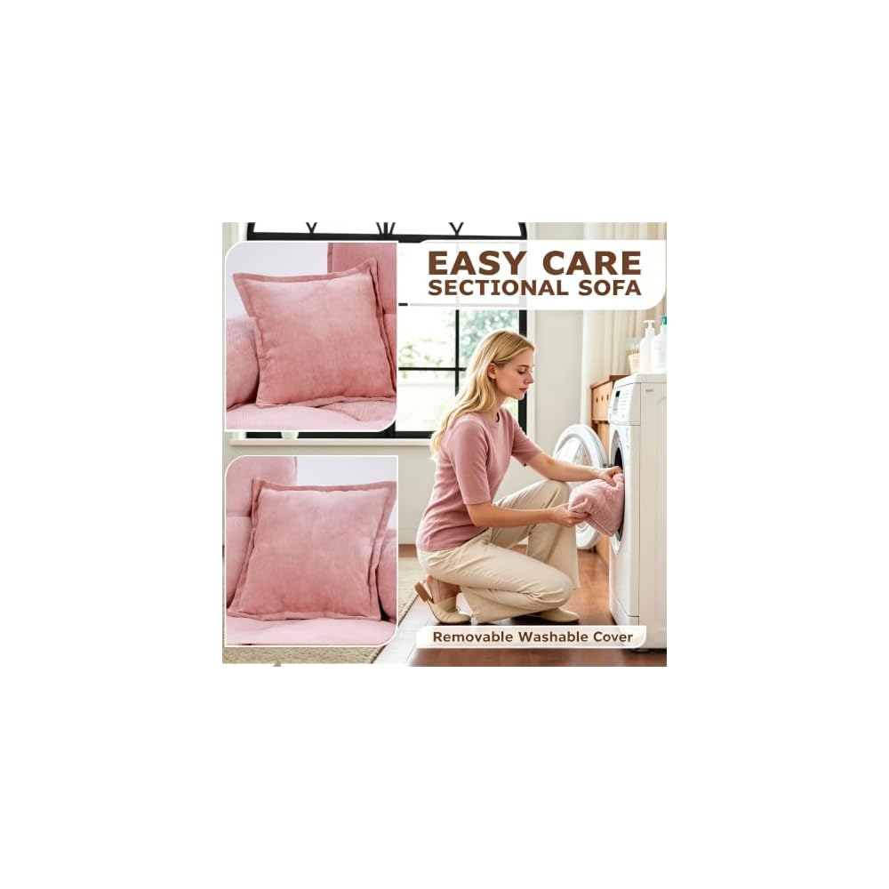 75 Inch Loveseat Sofa, Small Couches for Small Spaces (Pink)
