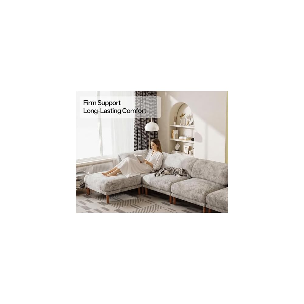 Modular Sectional Cloud Couch, Oversized Large Modern Comfy Sofa
