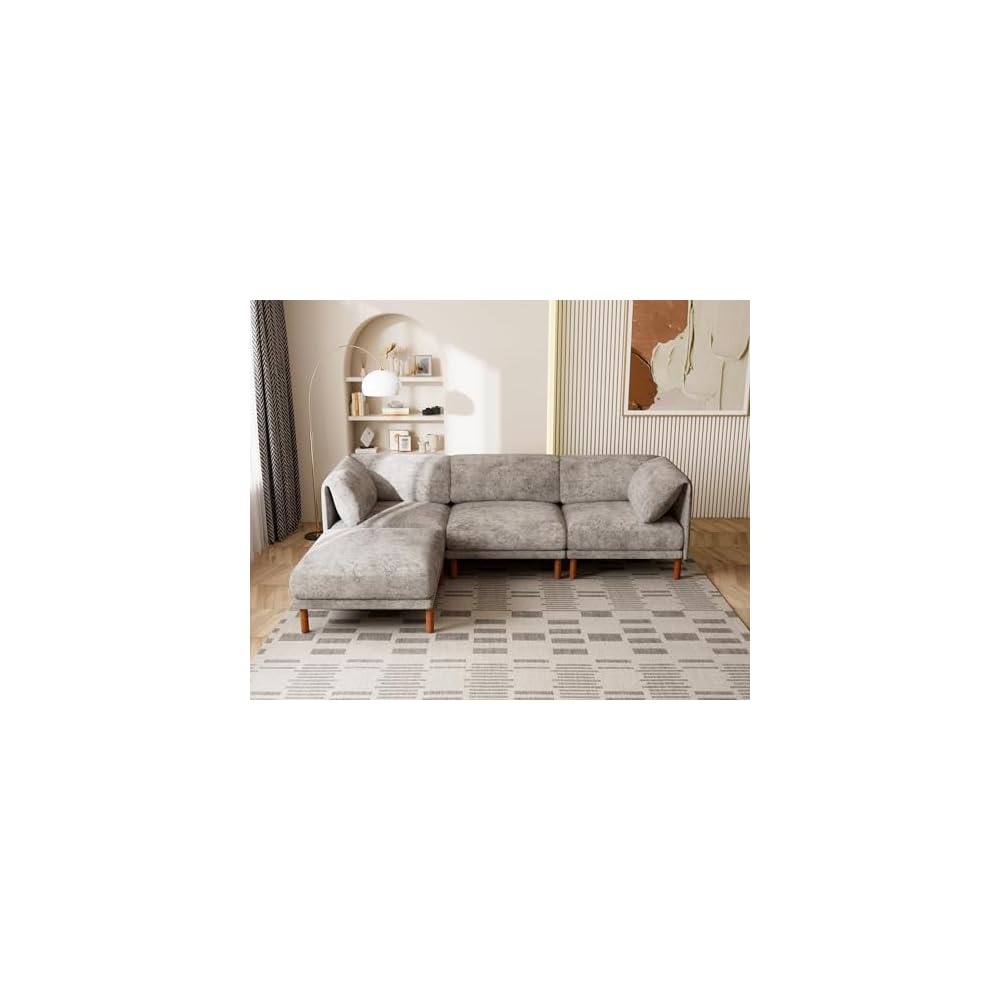 Modular Sectional Cloud Couch, Oversized Large Modern Comfy Sofa