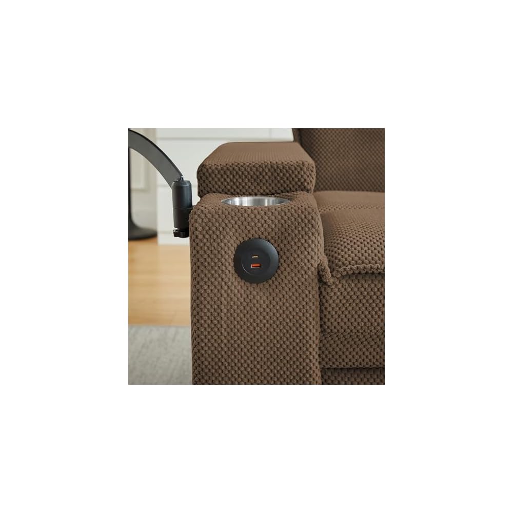 44" Single Sleeper Chair Bed, Pull Out Sleeper Sofa Bed, Coffee