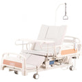 Full Electric Adjustable Hospital Bed with Built in Toilet & Lateral Tilting, Power Lift Clinical Nursing Bed for Elderly Seniors Bariatric,no Electric Lift