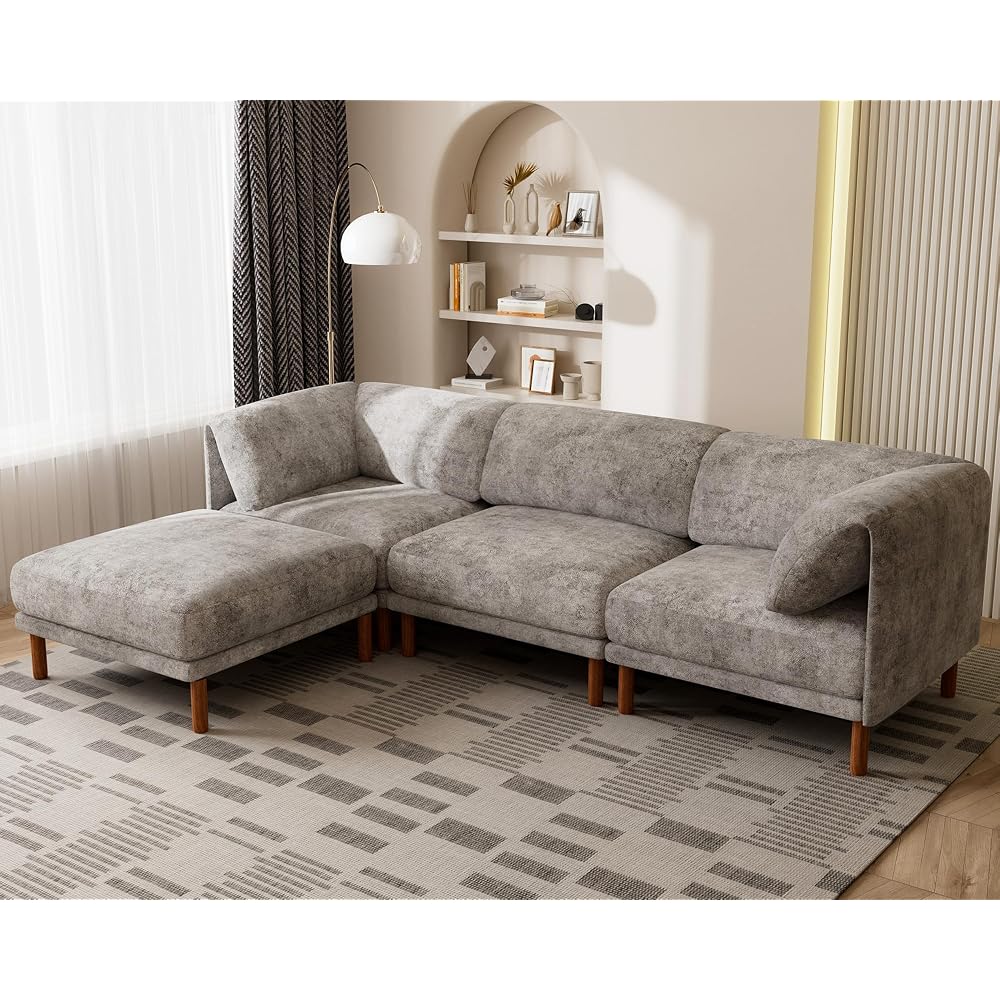 Modular Sectional Cloud Couch, Oversized Large Modern Comfy Sofa
