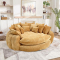 81'' Cloud Couches for Living Room, Circle Round Sofa Bed with 14 Pillows