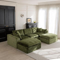 Cloud Sectional Couch for Living Room, Modern L-Shape Sofa with Back Cushion, Oversized Convertible Deep Chenille Seater Modular Couches
