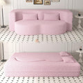 78" 2-in-1 Convertible Sofa Bed, Folding Futon Floor Couch with Pillows
